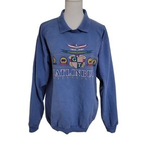 Vintage Gatlinburg Tennessee large blue sweatshirt.